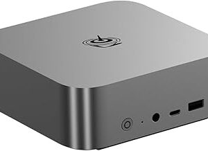 Beelink SER9 Mini PC, AMD Ryzen 7 H 255 (8C/16T עד 4.9GHz), 32GB LPDDR5X 1TB PCIe4.0 SSD, Radeon 780M, תצוגת Triple 4K (HDMI2.1/DP2.1/USB4), 2.5G LAN, WiFi6, BT5.2