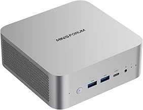 MINISFORUM X1-255 Mini PC AMD Ryzen 7 255(8C/16T) 32GB DDR5 1TB SSD מחשב שולחני, HDMI2.1|DP2.0|2xUSB4 פלט וידאו, 1 x יציאת Oculink, 2.5G RJ45 Port/WiFi7/BT5.4, AMD Radeon Graphics Micro PC