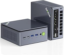 GMKtec Gaming PC Mini Computer, M7 Ultra Ryzen 7 PRO 6850U 32GB DDR5 RAM + 512GB כונן קשיח PCle SSD Oculink Dual NIC LAN 2.5G שולחן עבודה, USB כפול 4, HDMI 2.1, USB-C