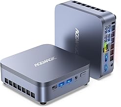 ACEMAGIC M5 Mini PC Core i9-14900HX(24C/32T, עד 5.8GHz), 32GB DDR4 1TB NVMe PCIe4.0 SSD Mini Computers, Pre Win11Pro BT5.2 WiFi6 HDMI שולחן עבודה, תומך בתצוגת טריפל 4K / משחקים יומיומיים/משרד/בית