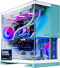 Skytech Gaming Aqua Desktop PC, Intel Ultra 7 265K 3.9 GHz(5.4 GHz Turbo), NVIDIA RTX 5070 Ti 16GB, 2TB Gen4 NVMe SSD, 32GB DDR5 RAM 6000 RGB, 850W זהב ATX 3 PSU, 360 מ"מ ARGB AIO, Wi-Fi, Win 11