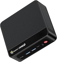 Beelink Mini PC, SER5 MAX AMD Ryzen 7 7735HS(6nm, 8C/16T) עד 4.75GHz, מחשב מיני 24GB LPDDR5 RAM 500GB NVME SSD, מחשב גיימינג מיני 4K@60Hz Triple Display/WiFi6/BT5.2/HTPC