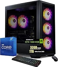 Forge Elite Gaming PC, Intel Core i7, 32GB DDR RAM, 1TB SSD, Radeon RX 580 8GB, WiFi 6 ו-Windows 11 Pro