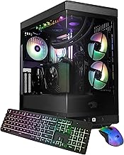 iBUYPOWER Y40 PRO מחשב גיימינג שחור מחשב שולחני AMD Ryzen 9 7900X CPU, NVIDIA GeForce RTX 5070Ti 16GB GPU, 32GB DDR5 RGB 5200MHz RAM, 2TB NVMe SSD, Windows 11 Home, מקלדת, עכבר - Y40BA9N57T01