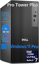 מחשב שולחני Dell Pro Tower Plus, Intel Core Ultra 7 265 20 ליבות עד 5.3GHz, 32GB DDR5 RAM, 1TB PCIe SSD, DVD-RW, 3 DisplayPorts, 2 USB-C, Intel AI Boost 13 Tops NPU, Windows 11 Pro - Business Tower