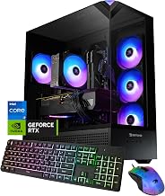 iBUYPOWER Element מחשב שולחני מחשב שולחני Intel Core i7 14700F CPU, NVIDIA GeForce RTX 5070 12GB GPU, 32GB DDR5 RAM, 1TB NVMe SSD, Windows 11 Home, מקלדת גיימר ועכבר - EBI7N5704
